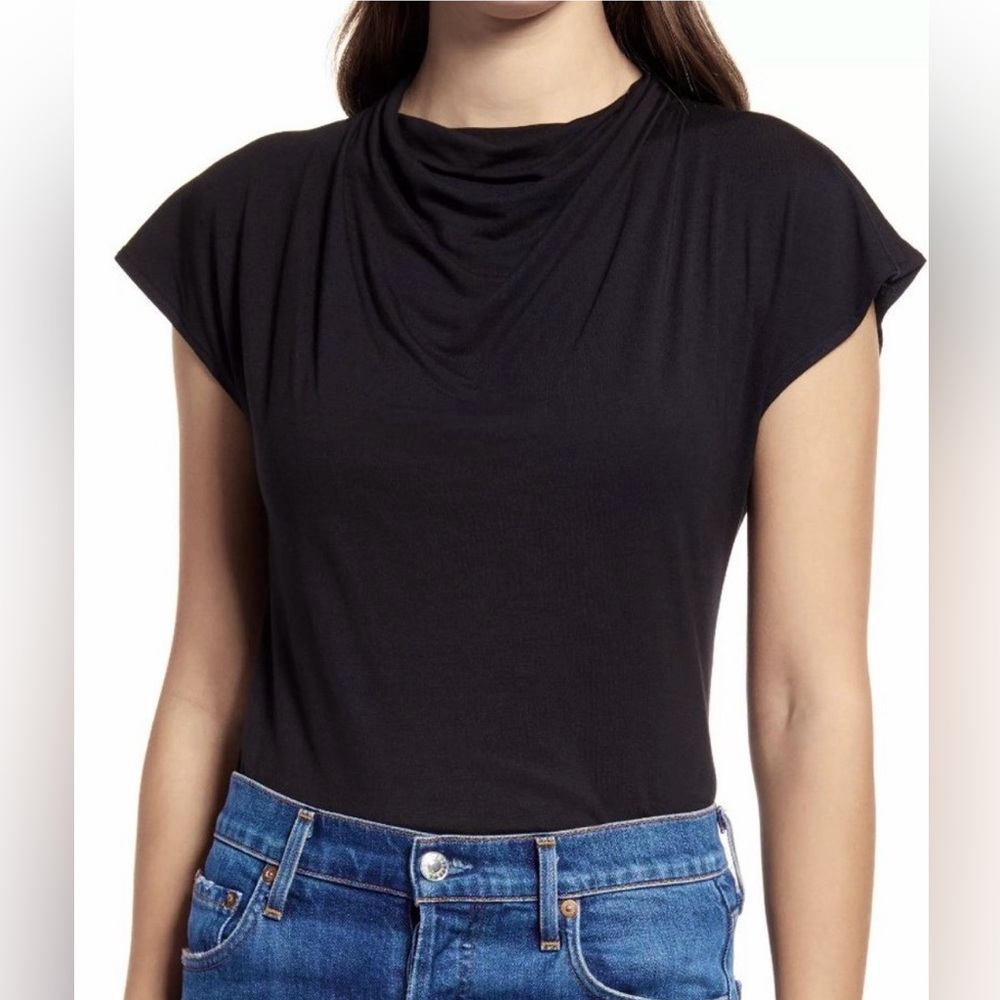 Halogen Gray Cowl Neck Women's Top 🔍 (see photos for color, black shown)